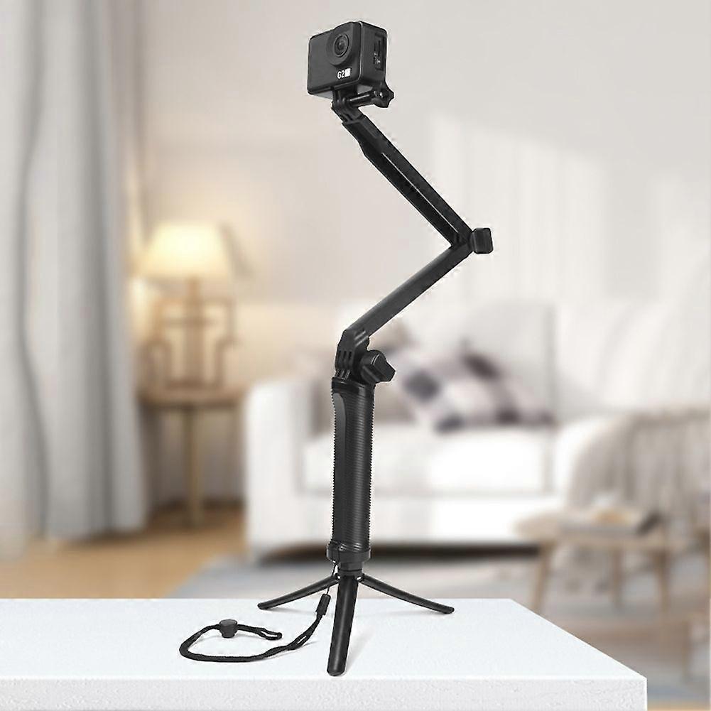 Extendable Camera Tripod Triangle Stable Structure Camera Holder Clip Stand Angle Adjustment Table Top Tripod for GoPro 11 10 9