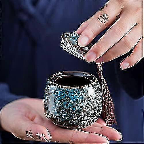 Mini Cremation Urn for Ashes - Handmade Ceramic Funeral Keepsake