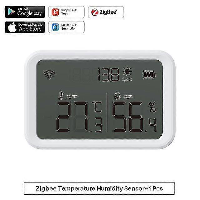 Zigbee 3.0 Tuya Temperature Humidity Sensor Intensity Detector Home S With App