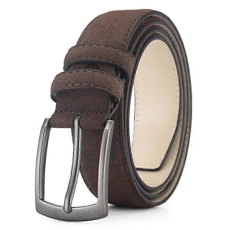 Mens Suede Belt Retro Trend Alloy Buckle