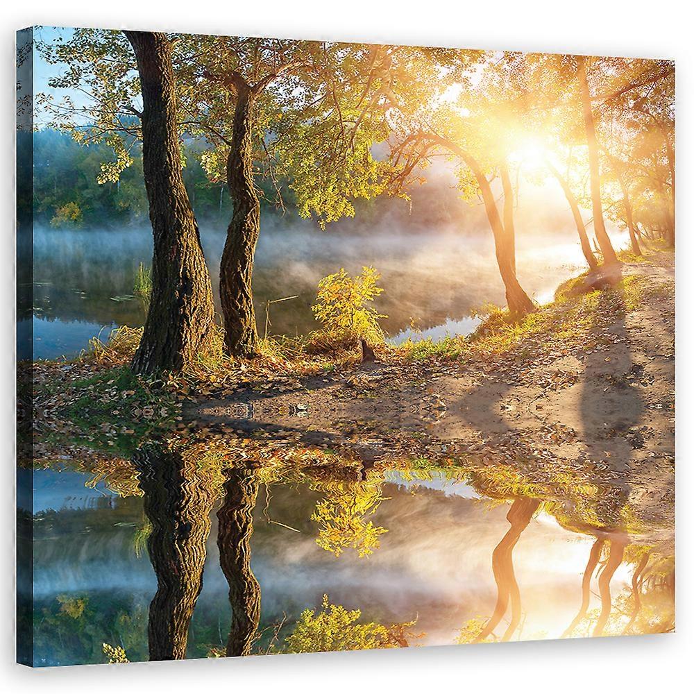 Impression sur toile, Paysages - Jaune - 60x60