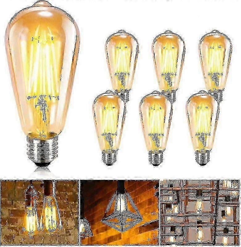 ヴィンテージ電球 6個 エジソン電球 E27 エジソン LED電球 白熱電球 アンティーク電球