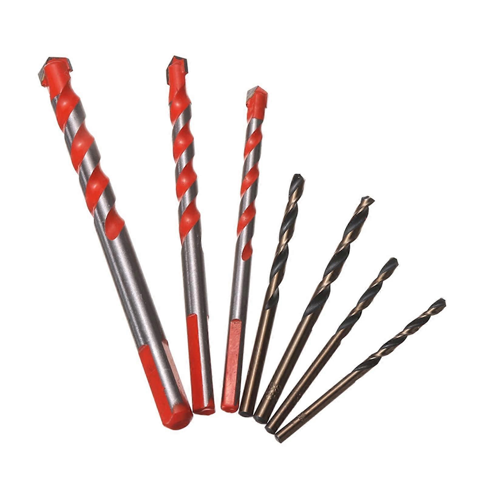 11pcs Practical Multifunction Metal Wood Ceramic Tile Drill Bits Twist Drill Bit Glass Drill Bit Set for Metal Processing bit