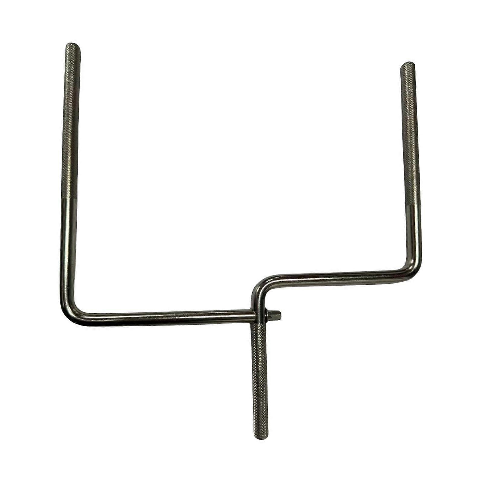 Cowbell Mount Rod Percussion Accessory Clamp for Drum Rod, Compatible with Cowbells and Wood Blocks, Durable Metal