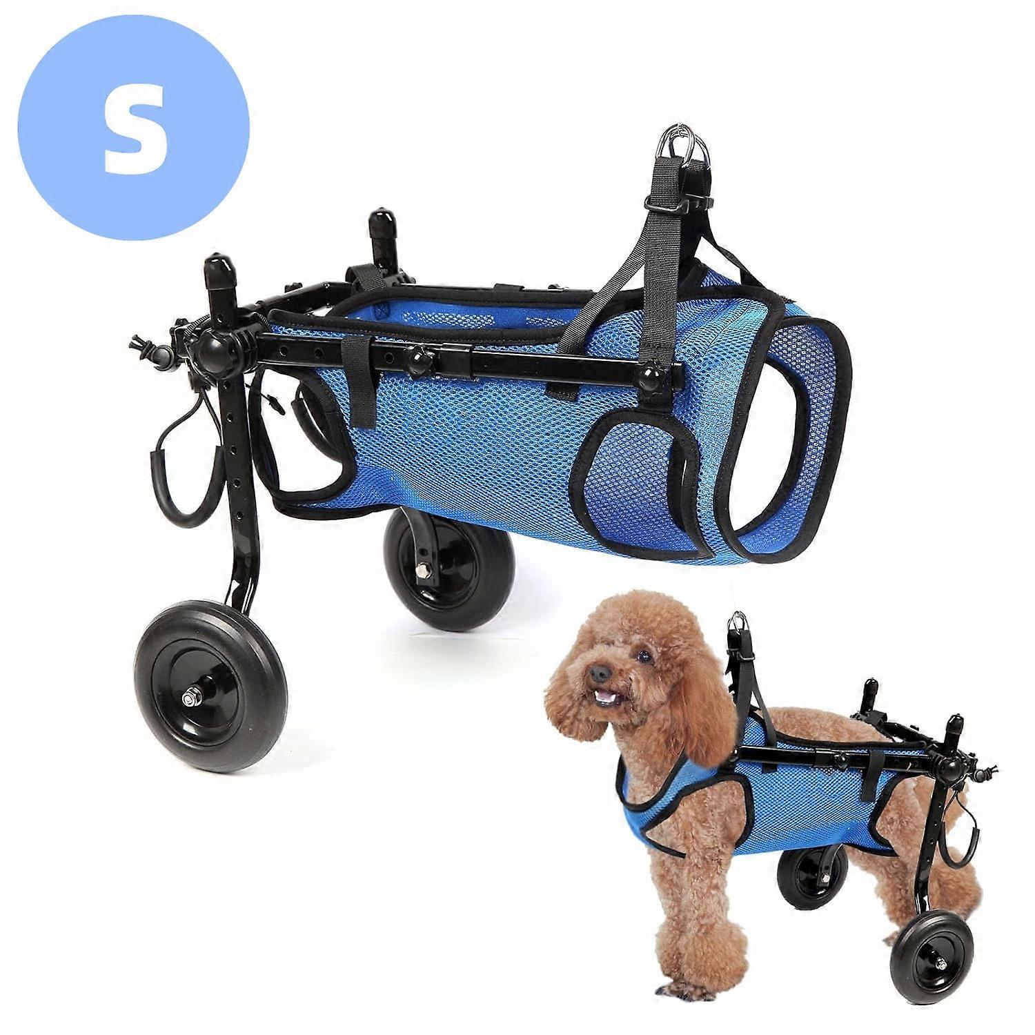Rollstuhl für Hunde, Hinterpfoten, 2 Räder, verstellbar