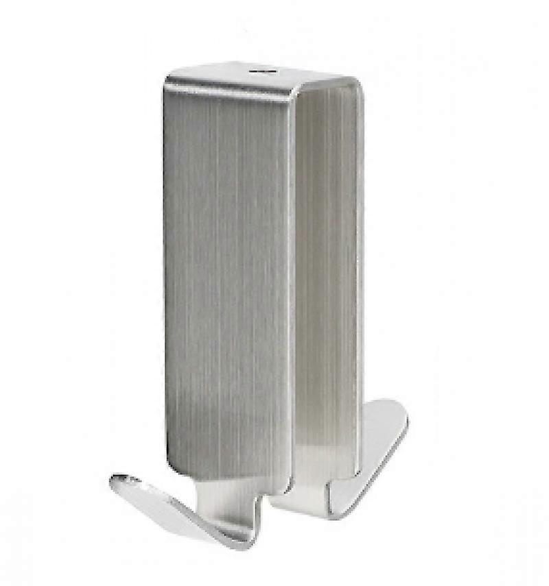 Stainless Steel Glass Double Hook Shower Wall Pack