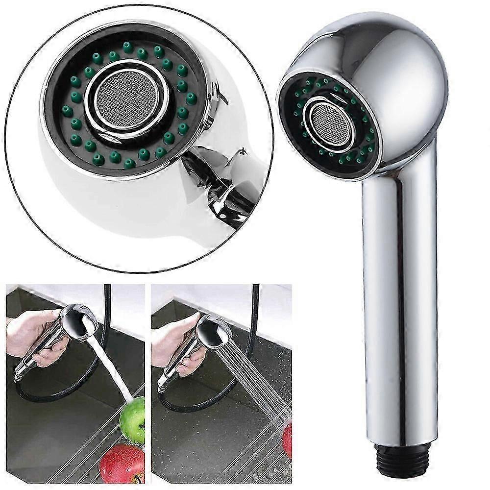 Replacement Pull Out Spray Shower Head Handheld Kitchen Mixer Tap Splash Proof 2 Functions