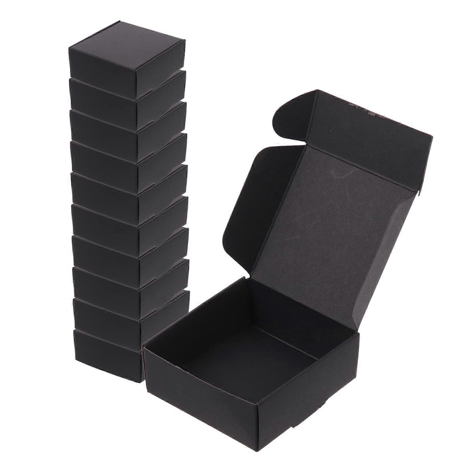 20pcs Black Mailer Boxes Packaging Box for Mailing Packing Supplies Paper Wrapping