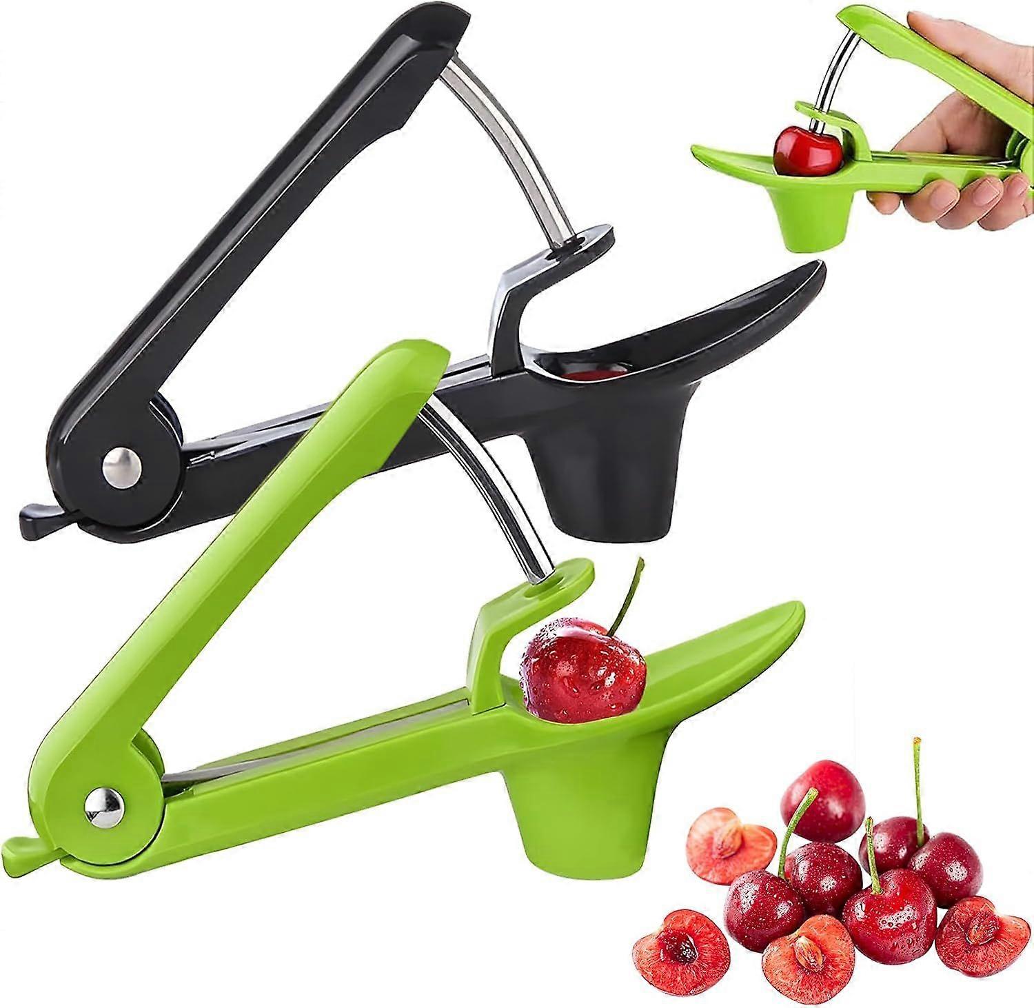 Cherry Pitter, 2 Pieces Cherry Corer, Fruit Core Pitter, Stainless Steel Cherry Pitter, Cherry and Olive Pitter