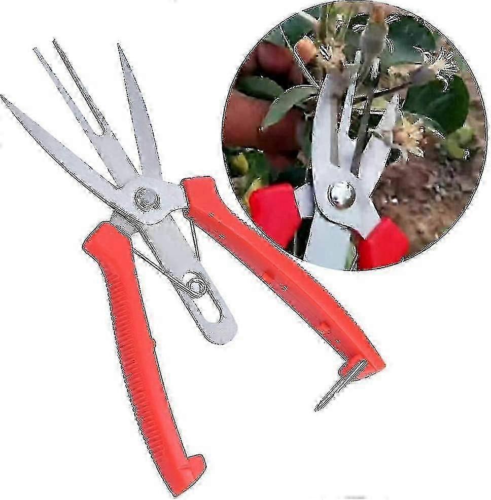 Stainless Forge Apple Tree Pear Scissors Double Mouth Agricultural Tools Flower Thinning Fruit Pruner