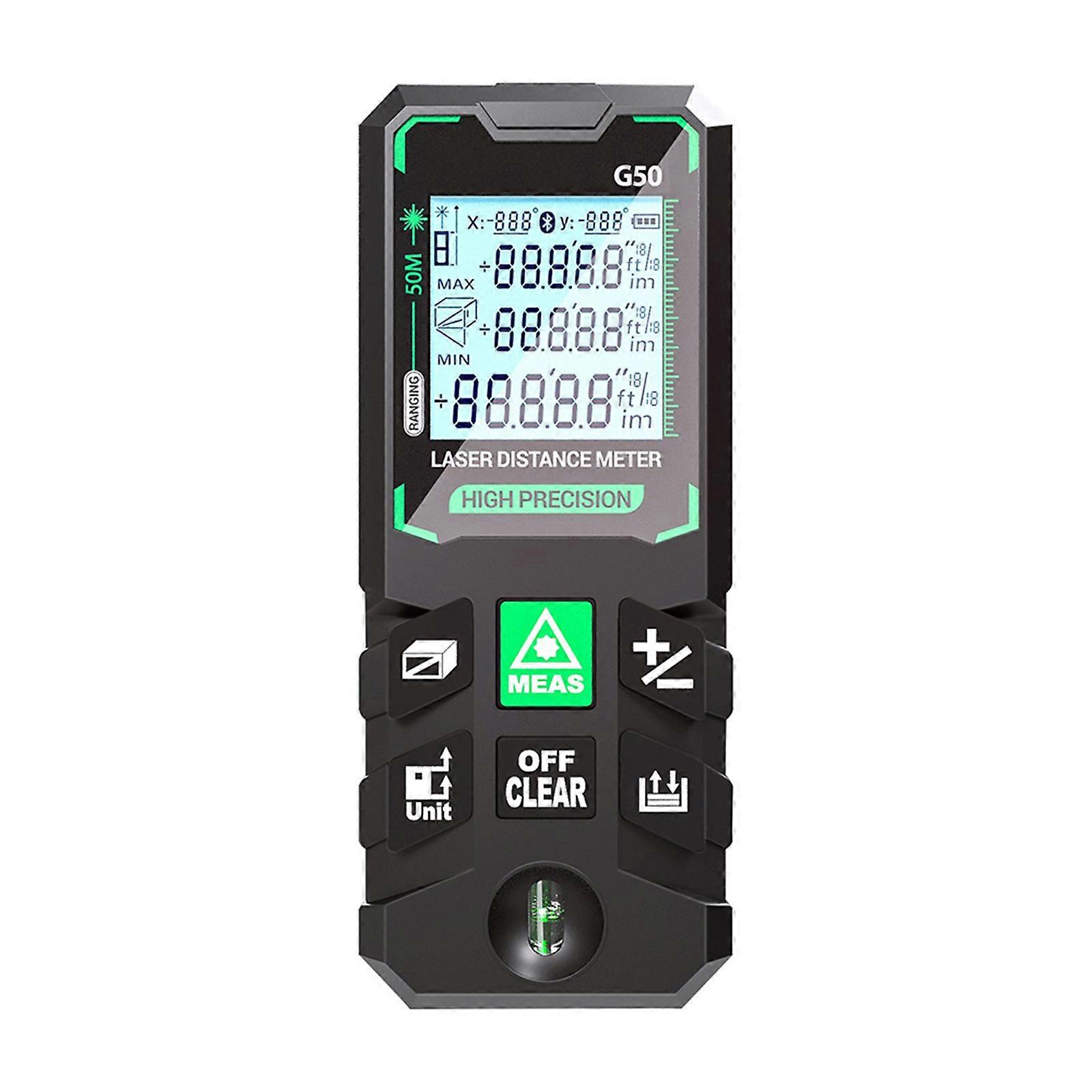 50M Lasers Measuring Tool with Angles Altimetry Accuracy Green Lasers Distance Measurement Digital Measuring Device