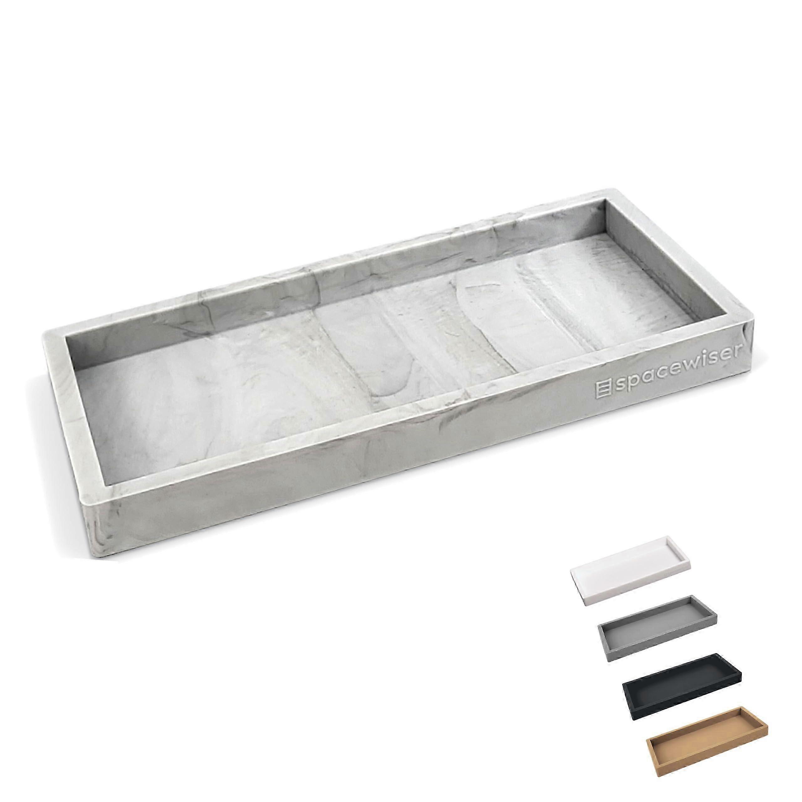 7.7-Inch Silicone Tray, Flexible & Shatterproof for Bathroom Sinks