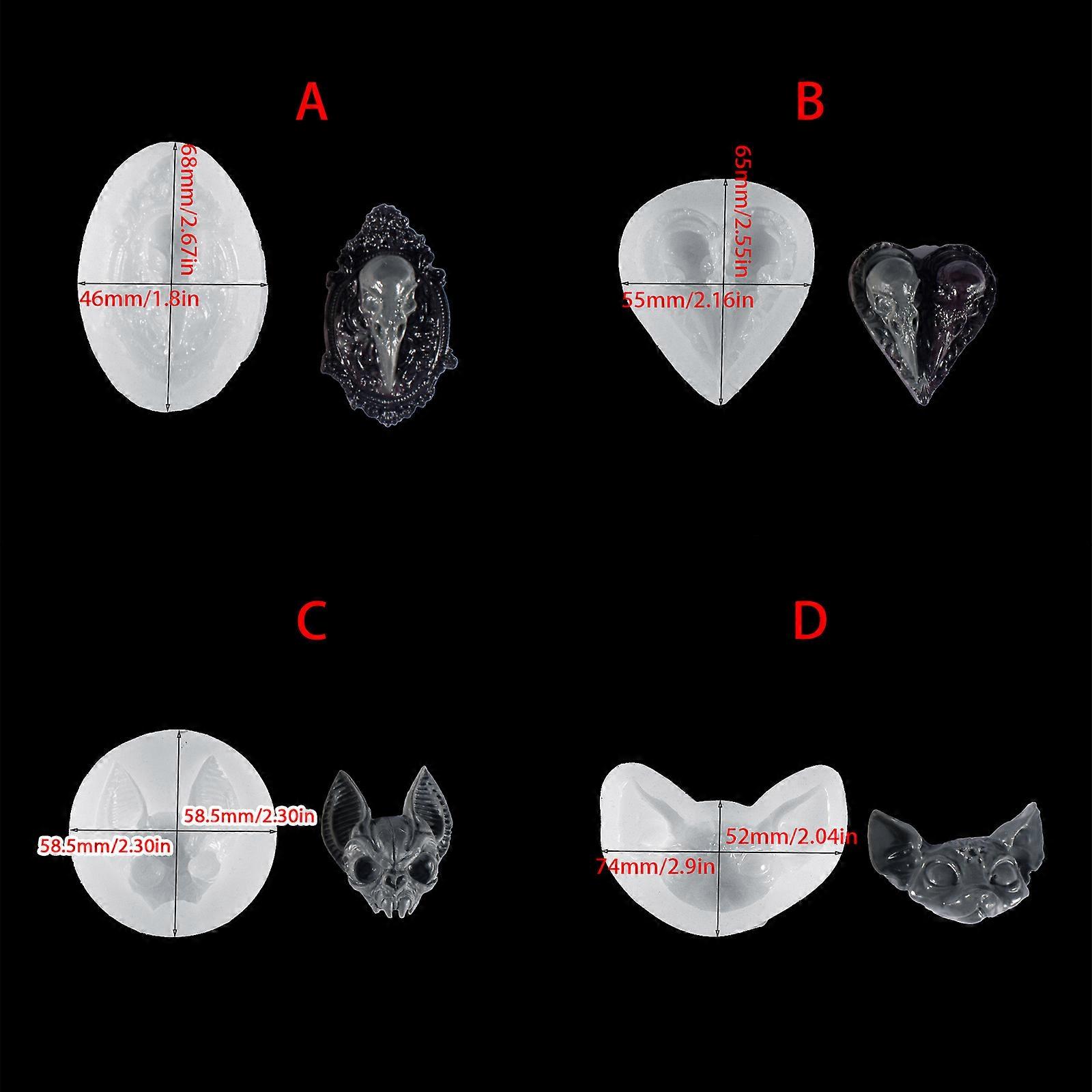 هالوين سيليكون العفن شمع تذوب البوليمر الروائح صنع اليدوية كب كيك جيلي العفن تزيين