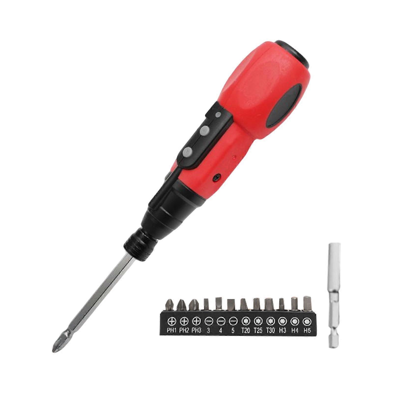 Electric Screwdriver Set Impact Drill with Light for Cabinet Installation