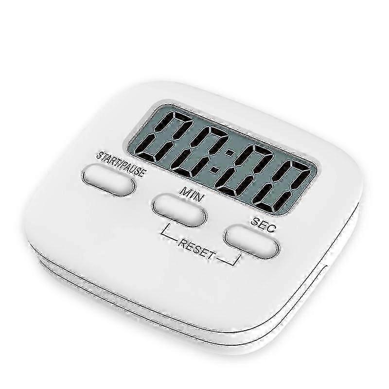Kitchen Timer, Digital Kitchen Timer Magnetic Countdown Stopwatch Timer With Loud Alarm, Big Digit, Back Stand(2pcs-white)