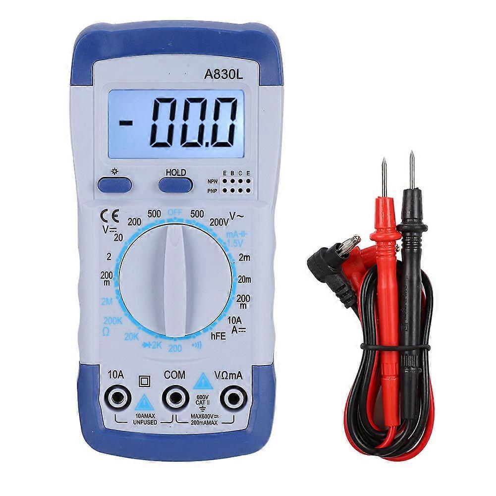 High quality  A830L Handheld Digital Multimeter (without batteries) Blue and