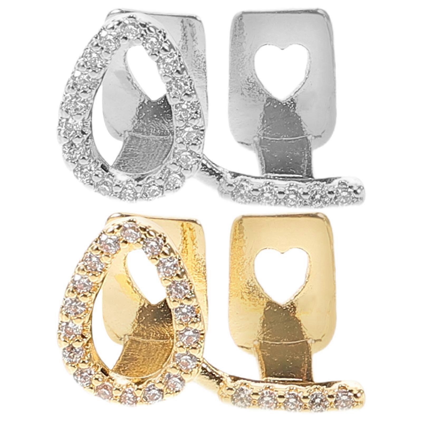 Gold Plated Hollow Teeth Caps for Men Women Instant Installation Hip Hop Grills for Unique Style