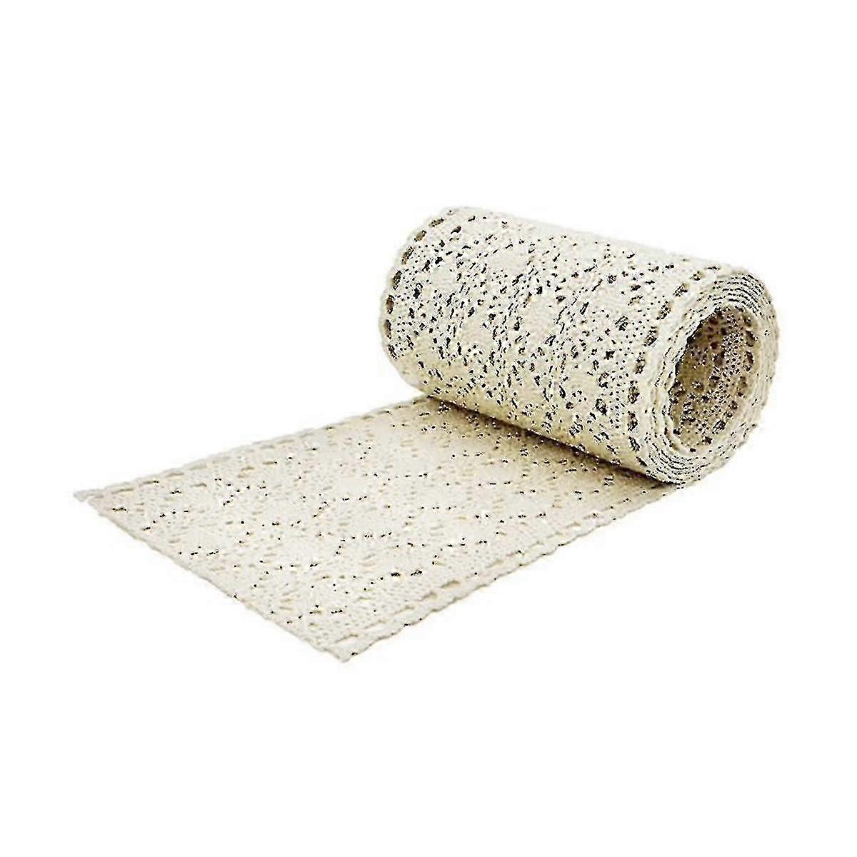 Table Runner Macrame For Wedding In Boho Style Beige Cream Table Runner Vintage Crochet Rustic 15x2