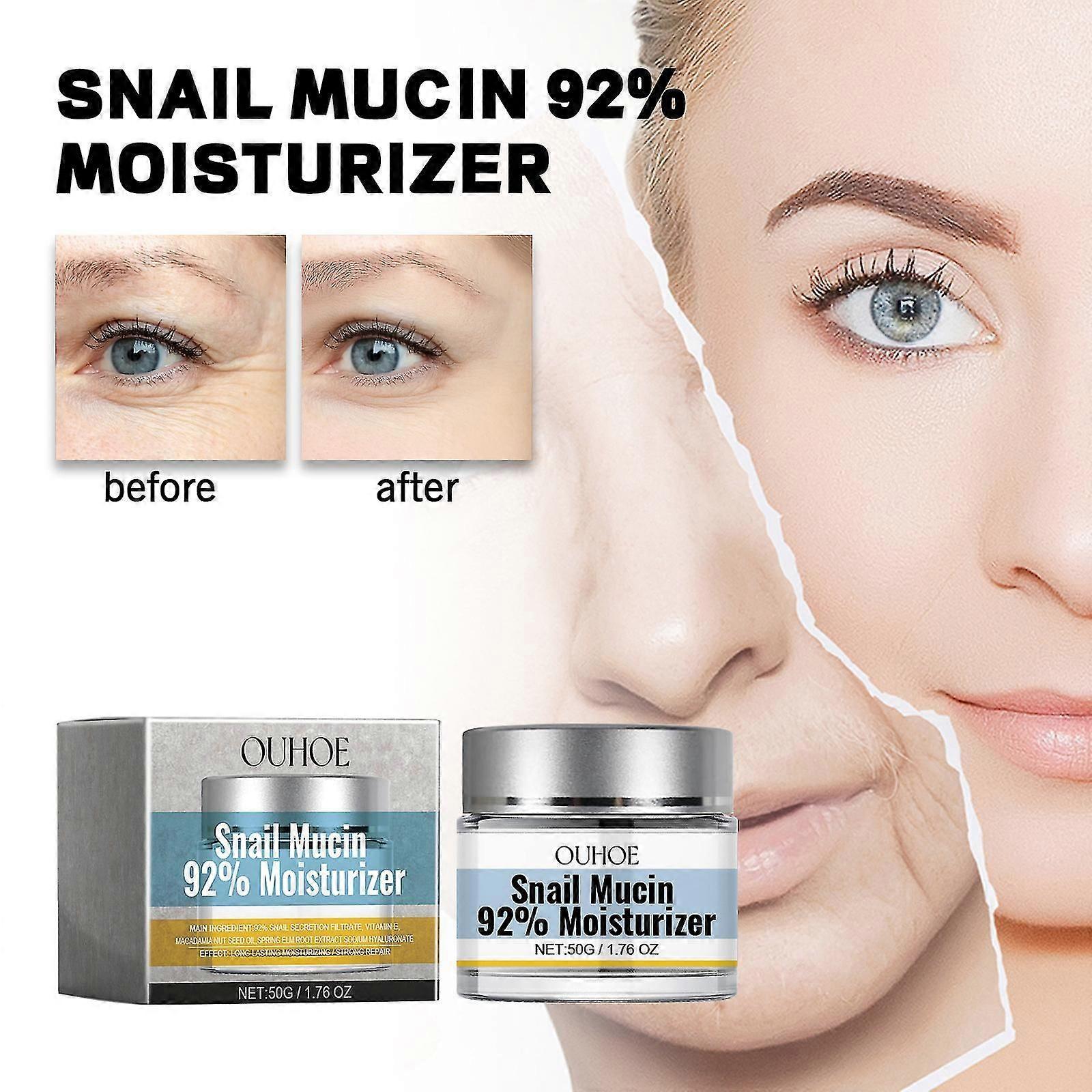 الحلزون الوحل 92 ٪ ترطيب كريم الإصلاح اليومي مضاد للتجاعيد ترطيب جل الوجه ترطيب البشرة الجافة الحساسة