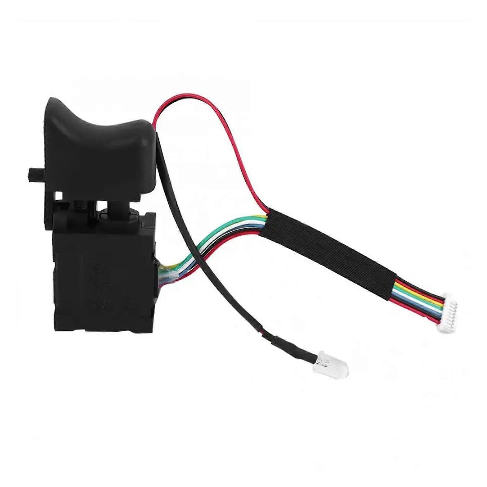 Drill Switch 7.2V-24V Adjustable Speed Controller For Brushless Cordless Drills Trigger Switch With Light