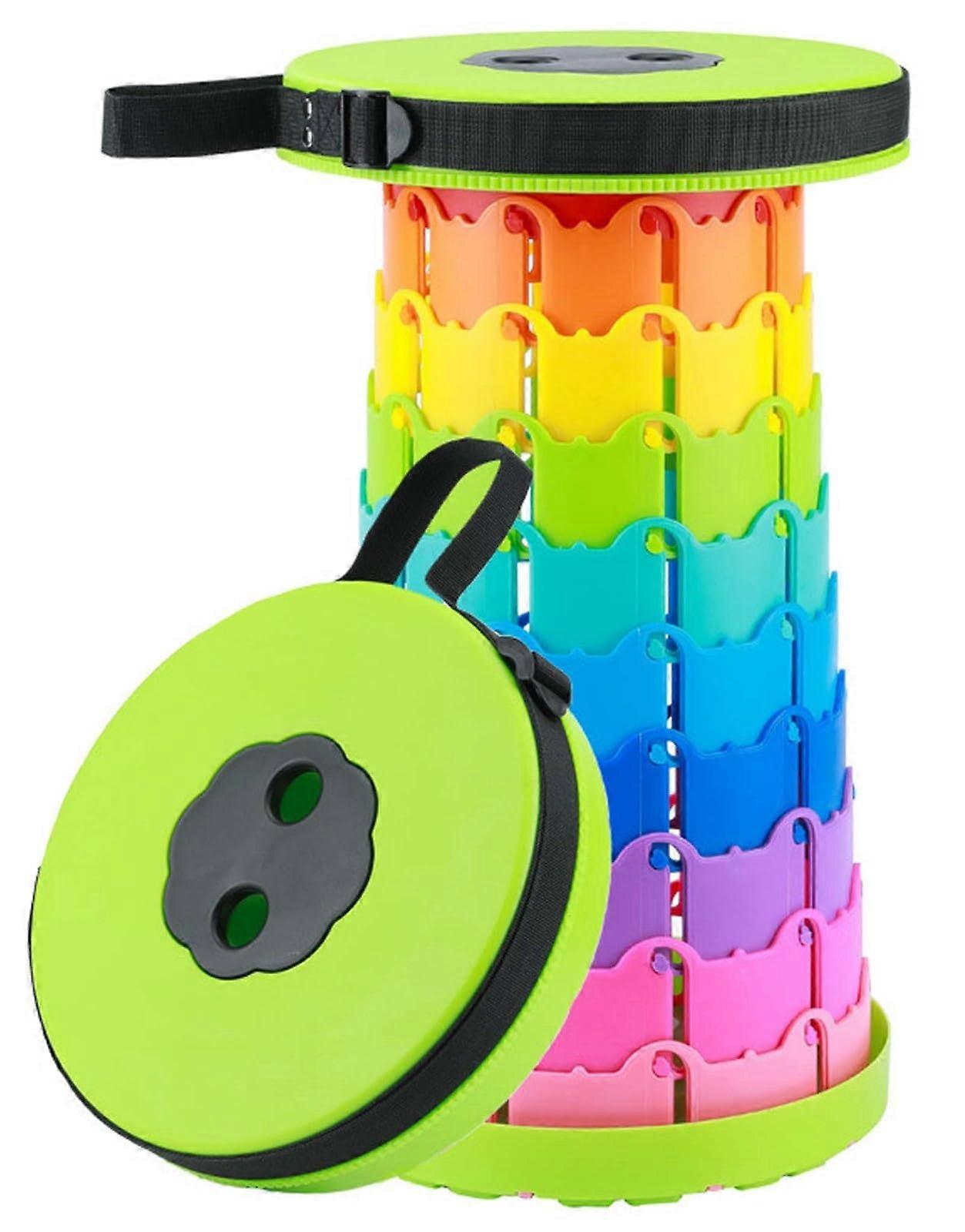 Shrink Folding Stool Chair Telescopic Seat with Carry Bag 2545Cm G