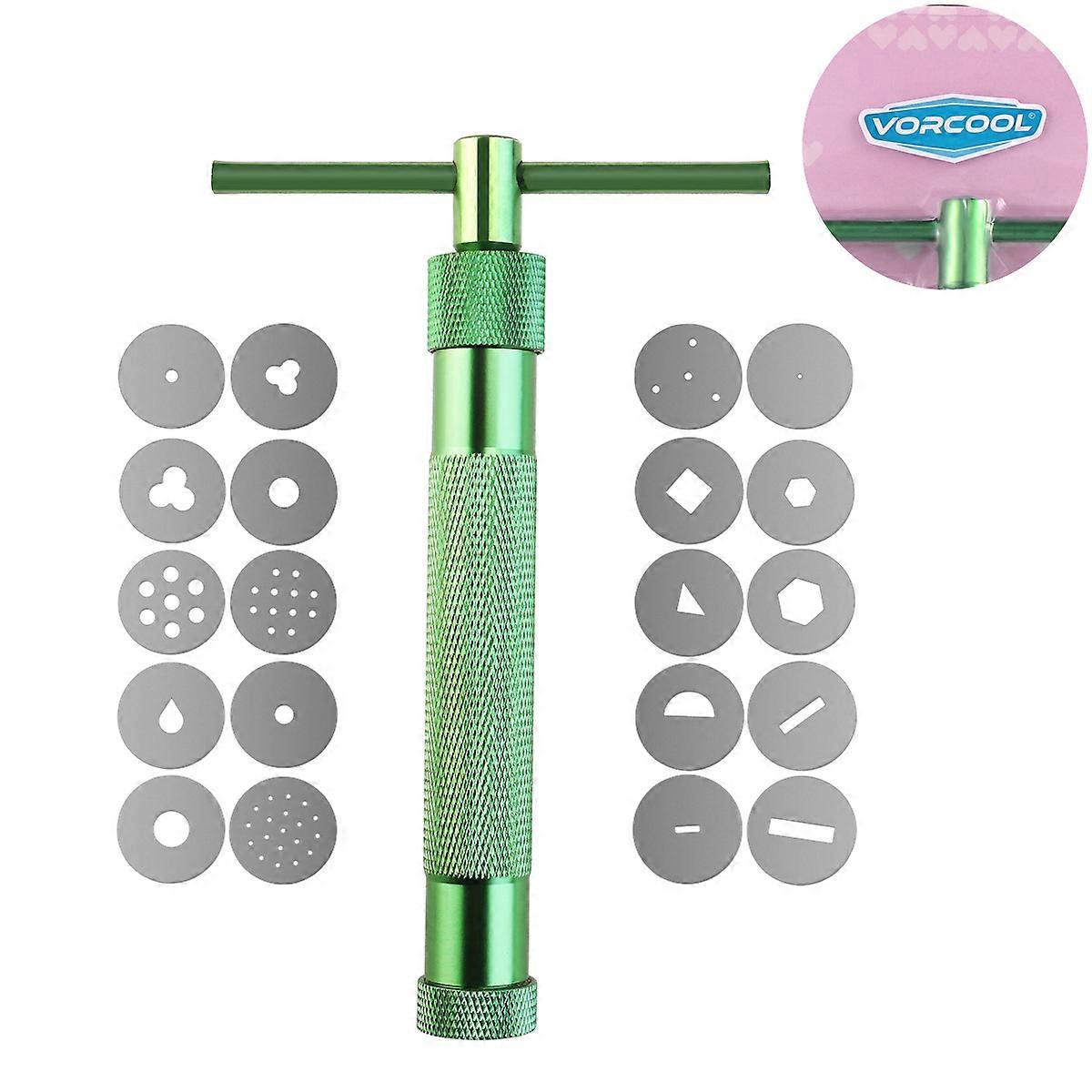 Compact Polymer Clay Extruder, Perfect for Crafting with Adjustable Discs