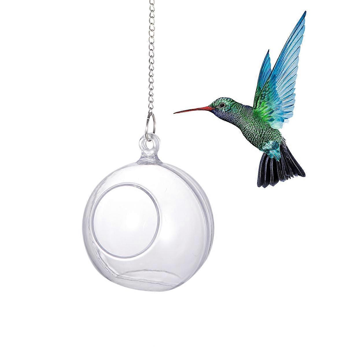 Bird Supplies Feeding Tool for Small Animals 10 x 9.5 x 9.5 cm Silver Climbing Lightweight 1Pack