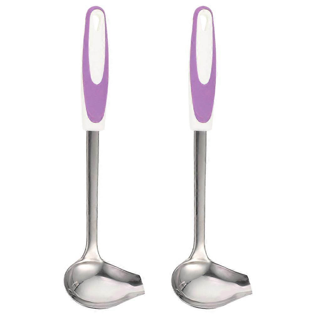 Stainless Steel Scooper Small Ladle For Sauce Home Cooks Catered Events Anti-Rust Hanging Hole Design 2Pcs