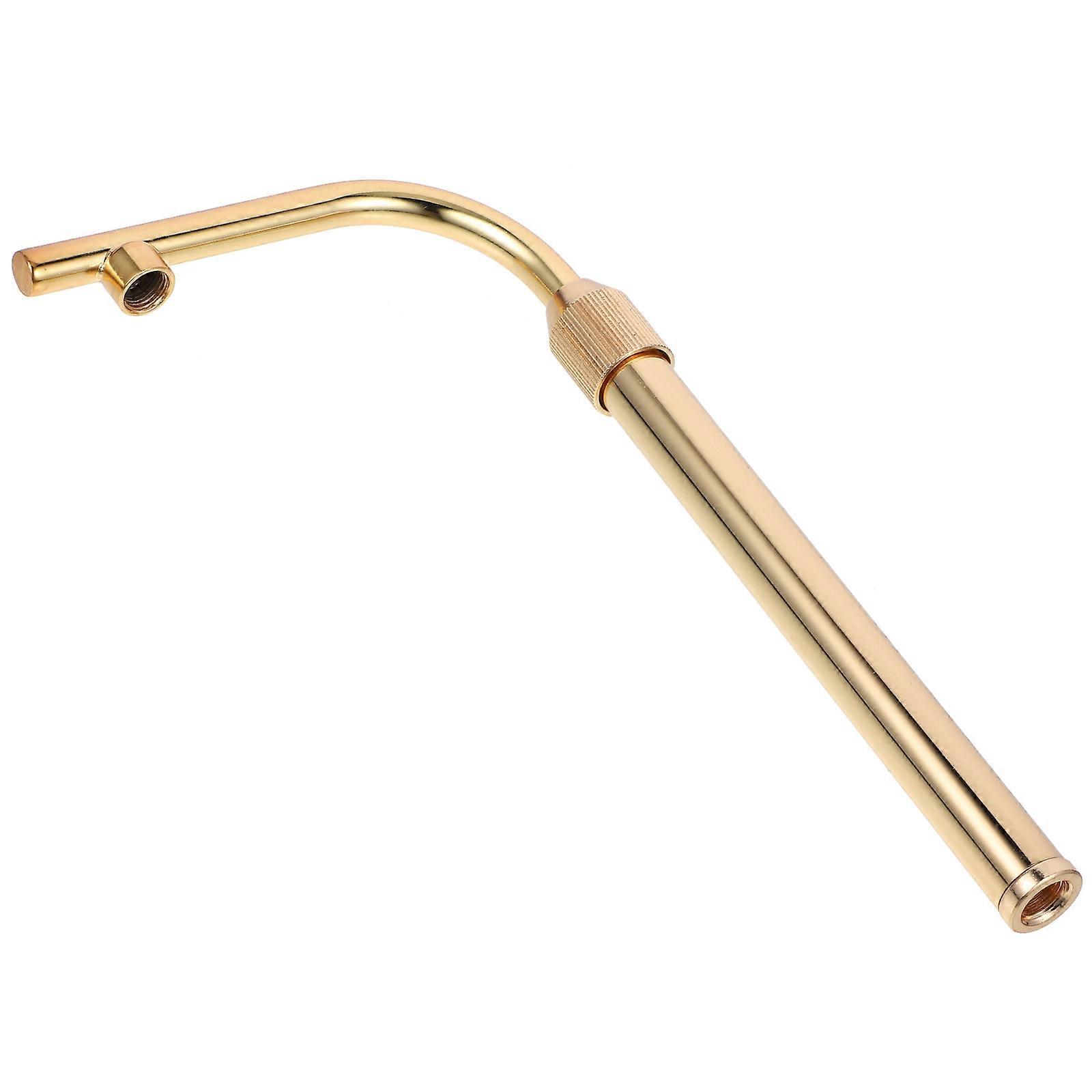 Adjustable Threaded Lamp Stem Replacement for Desk and Table Lamps – Curved Design with Elegant Finish