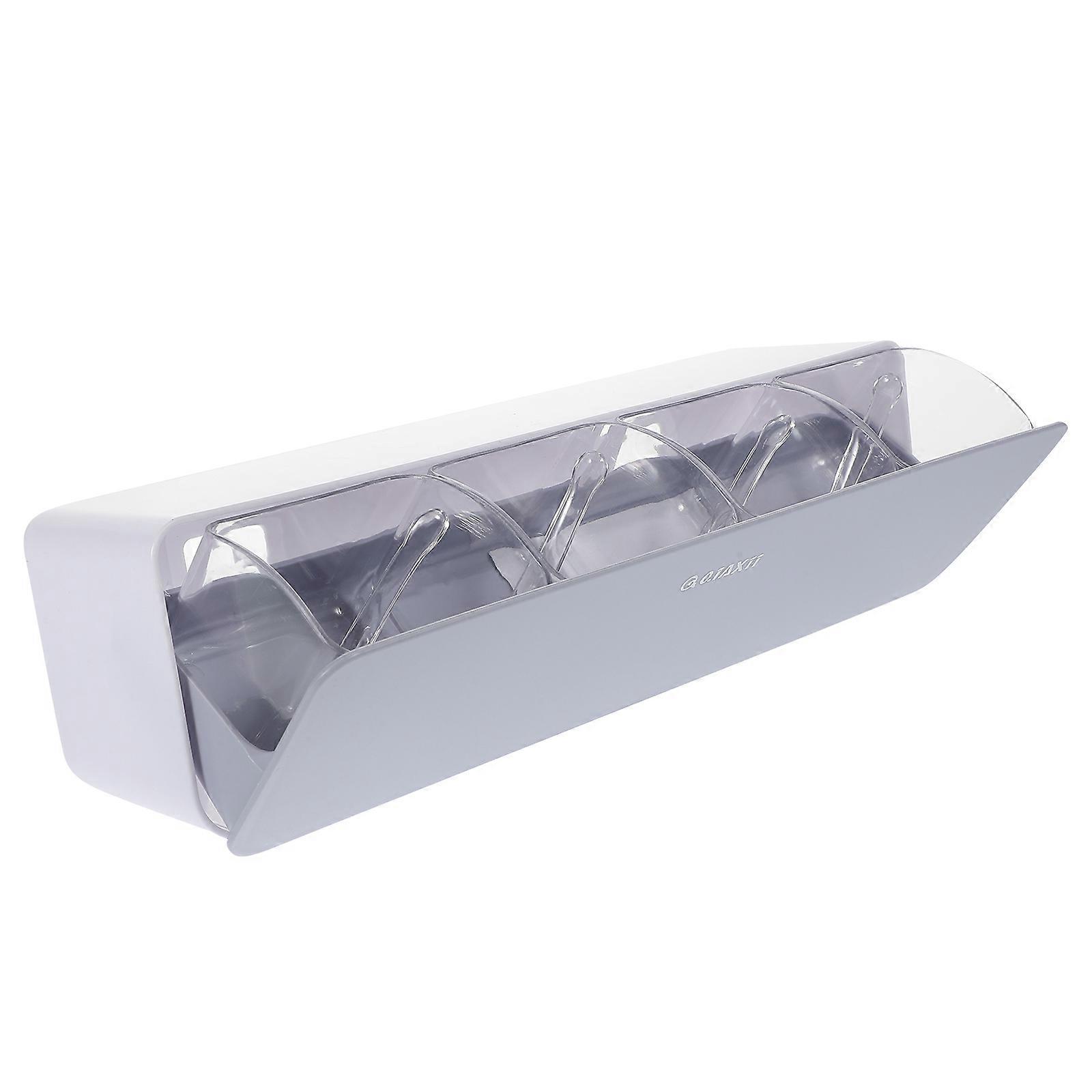 Condiment Storage Container Spice Rack Kitchenware Organization Space Optimization Grey 30 00X8 50X7 50CM 1Set