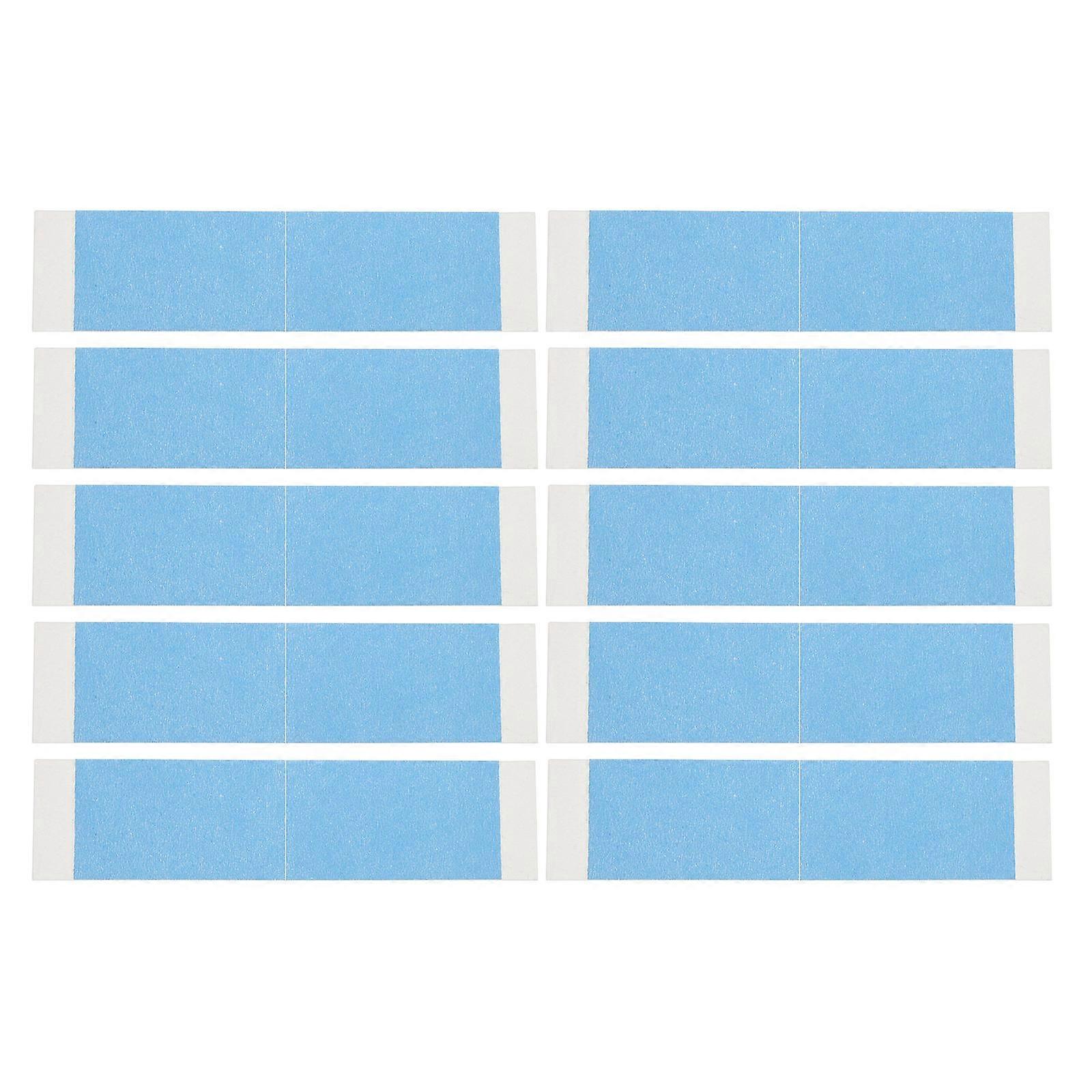Hair Extension Tape Lace Strip Sticker Sweatproof Seamless Integration Reusable Bio Double-Sided Tape 9.20X2.50X0.10CM 10Pcs