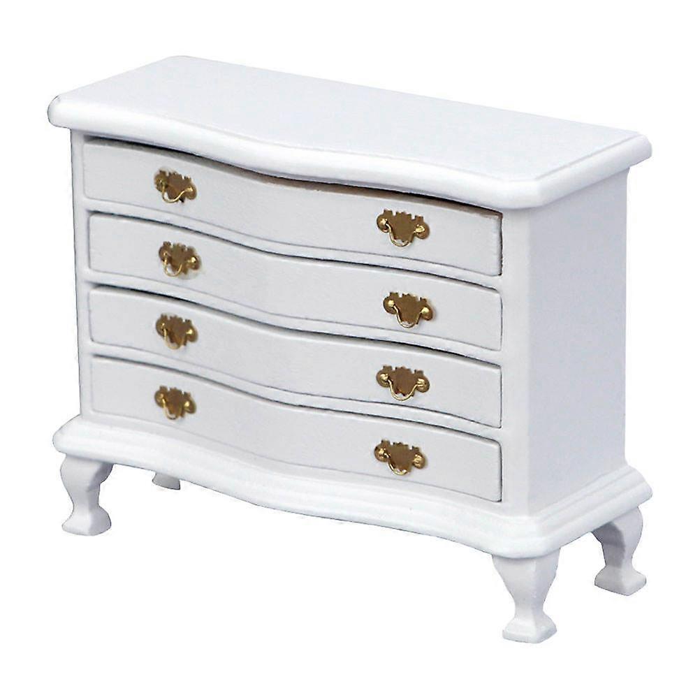 1PC Mini Furniture Model Mini Ark Multi drawer Model White