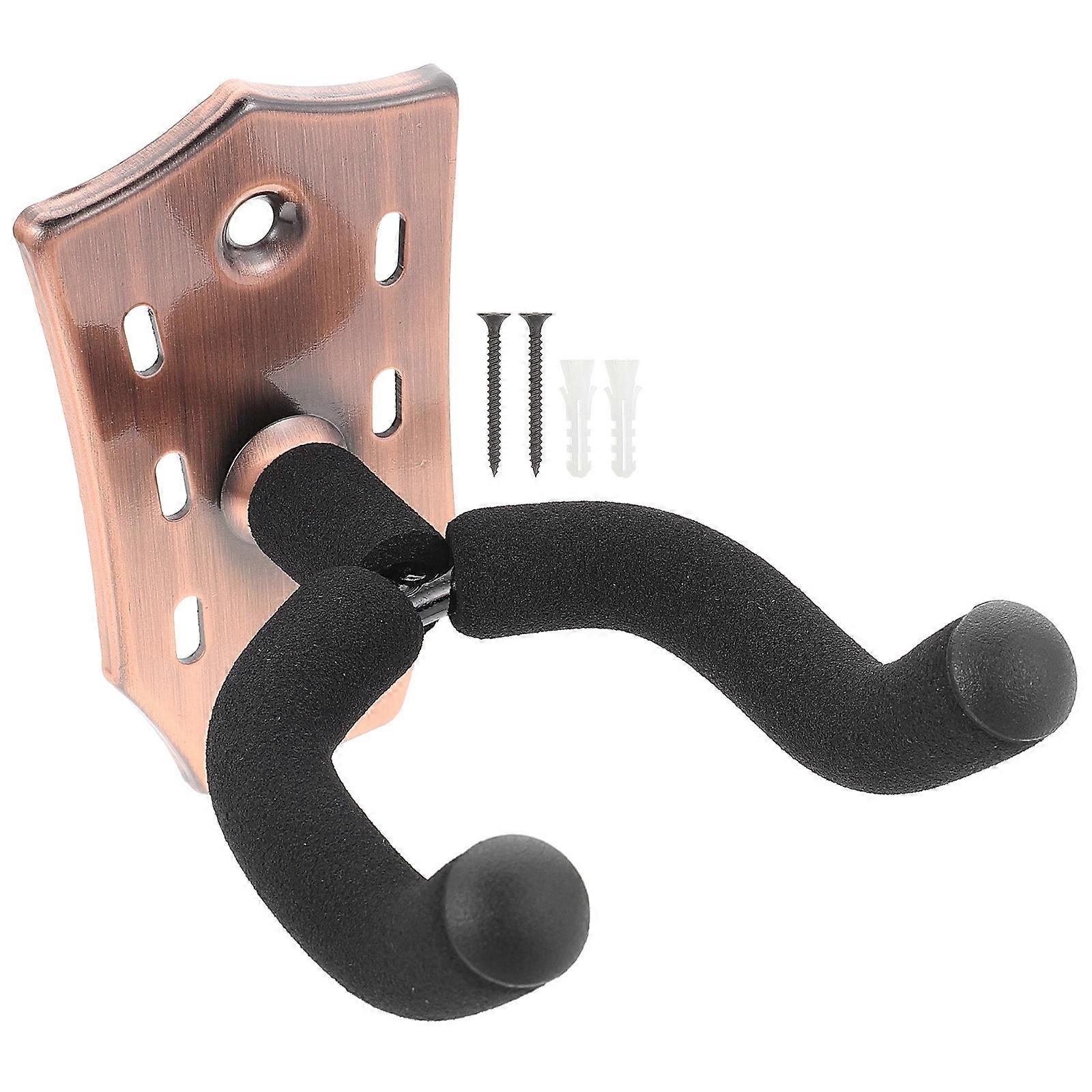 Durable Wall Mounted Guitar Hanger for Ukulele, Erhu, and Violin – Strong Load Capacity, Damage Free String Instrument Storage Hook – Rose Gold