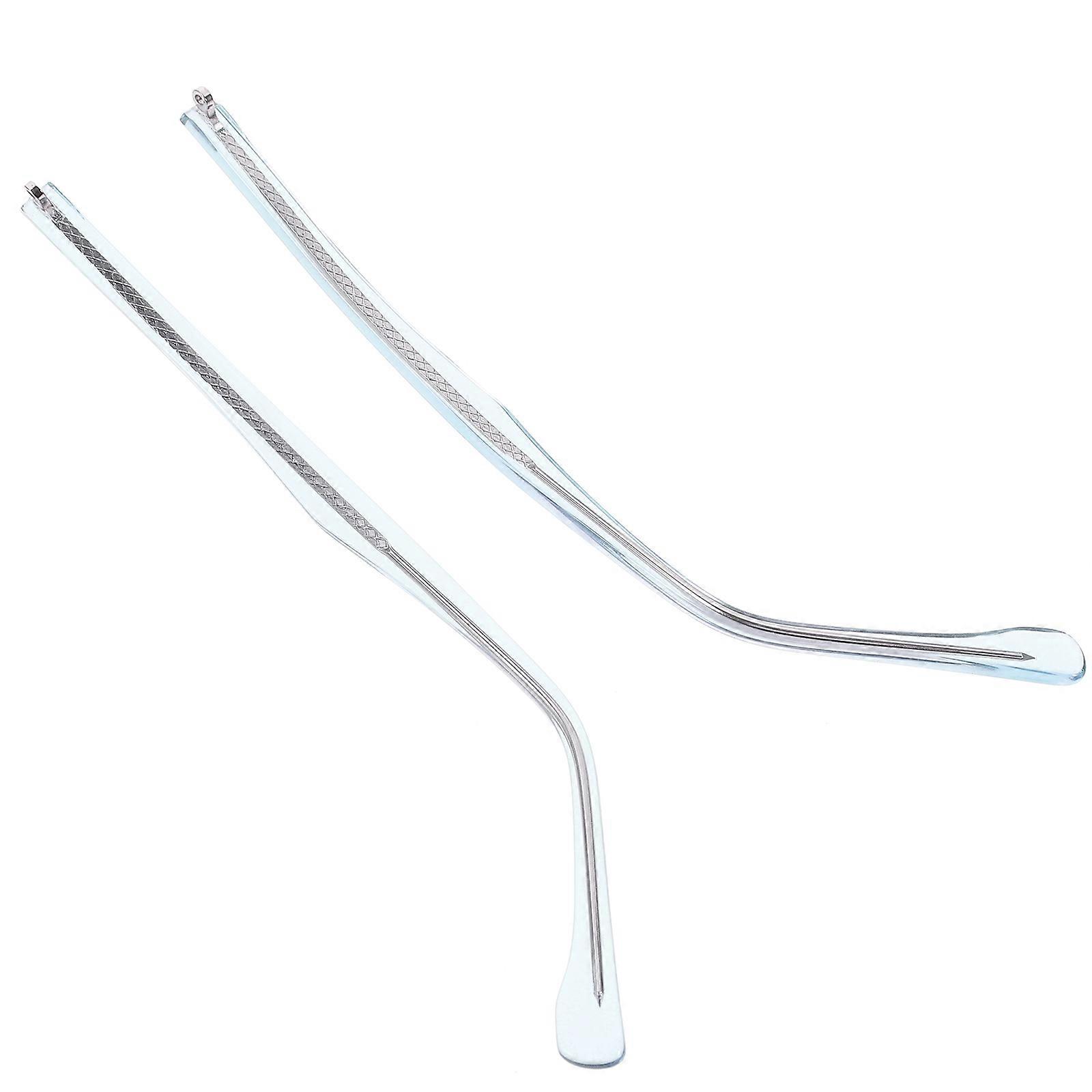 It looks like you're sharing a product title or description for **metal eyeglass replacement arms (temples)**. Here's a more refined and clear