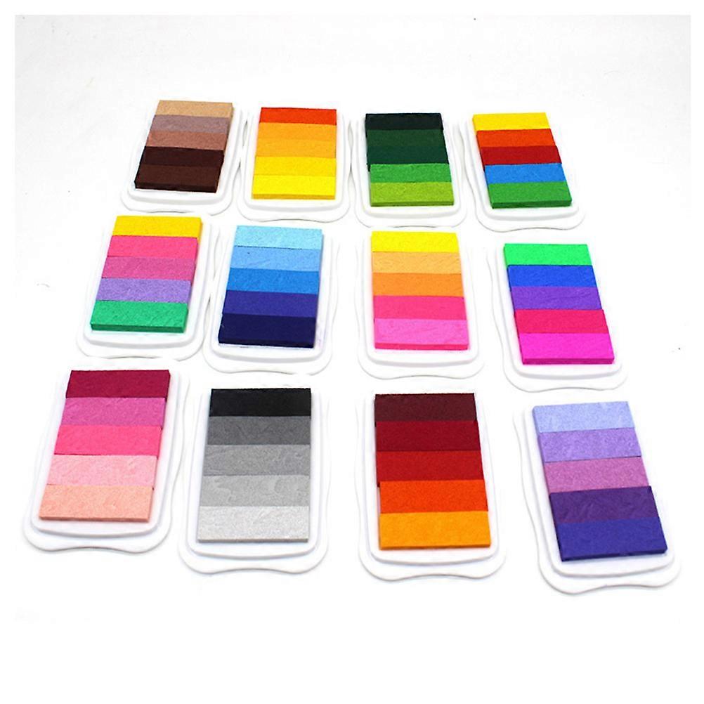Ink Pads For Stamps Colorful Ink Pad Wall Painting Wood Fabric Quickly Dry 1Set