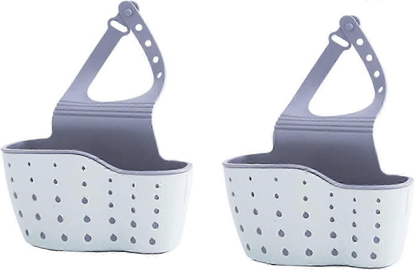 Sink Storage Rack - Sponge Soap Dish Kitchen Drain Shelf Blue