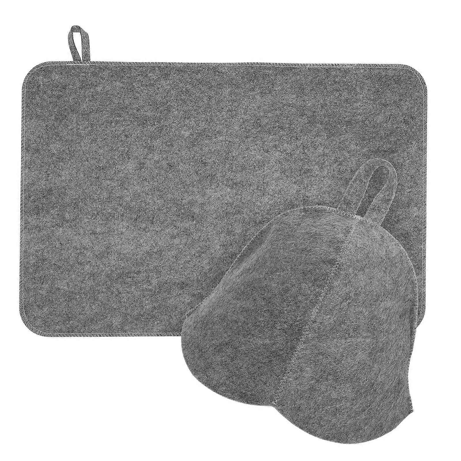 Felt Hat Sauna Hat Thickened Design Round Shape Sauna Cap For Hot Spring 1Set