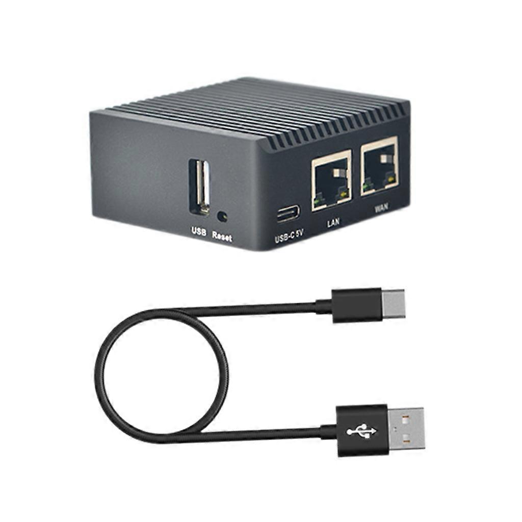 NanoPi R2S Mini Router RK3328 Due Porte Gigabit Ethernet 1GB di Memoria di Grandi Dimensioni OpenWrt/LEDE Set di Custodie per Scheda di Sviluppo