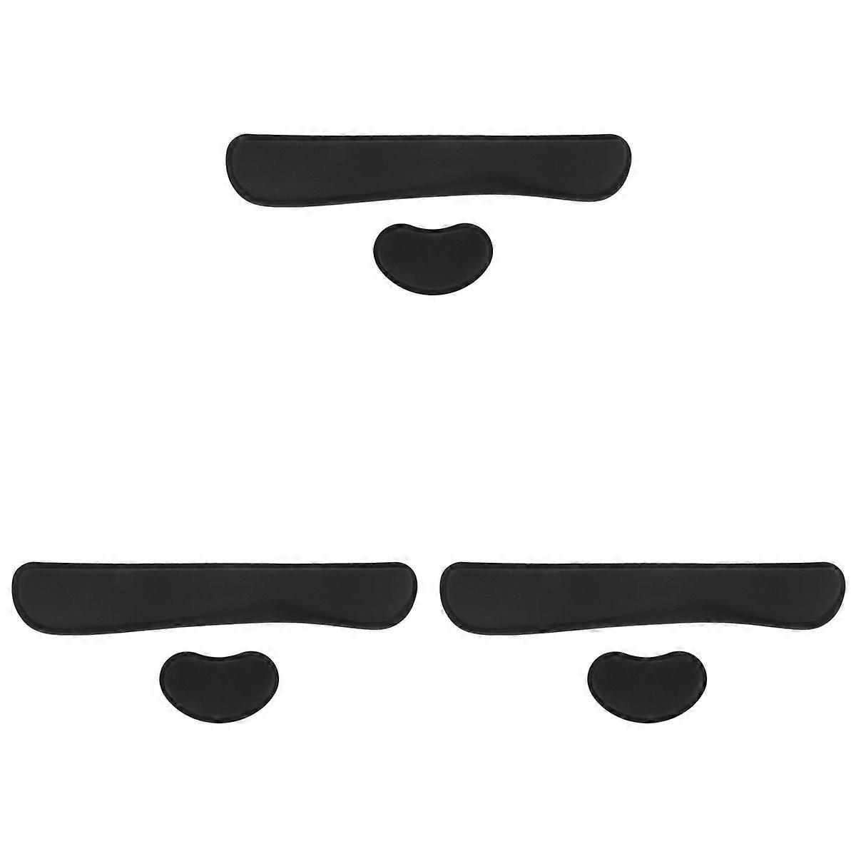 3X Gel Memory Foam Set Keyboard Wrist Rest Pad, Mouse Wrist Cushion Support for Office, ,Black