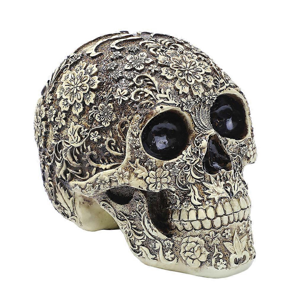 Halloween Decorations For Home Resin Skeleton Skull Decoration Festive Atmosphere Enhancement Multi 24x18x18cm 1Pc