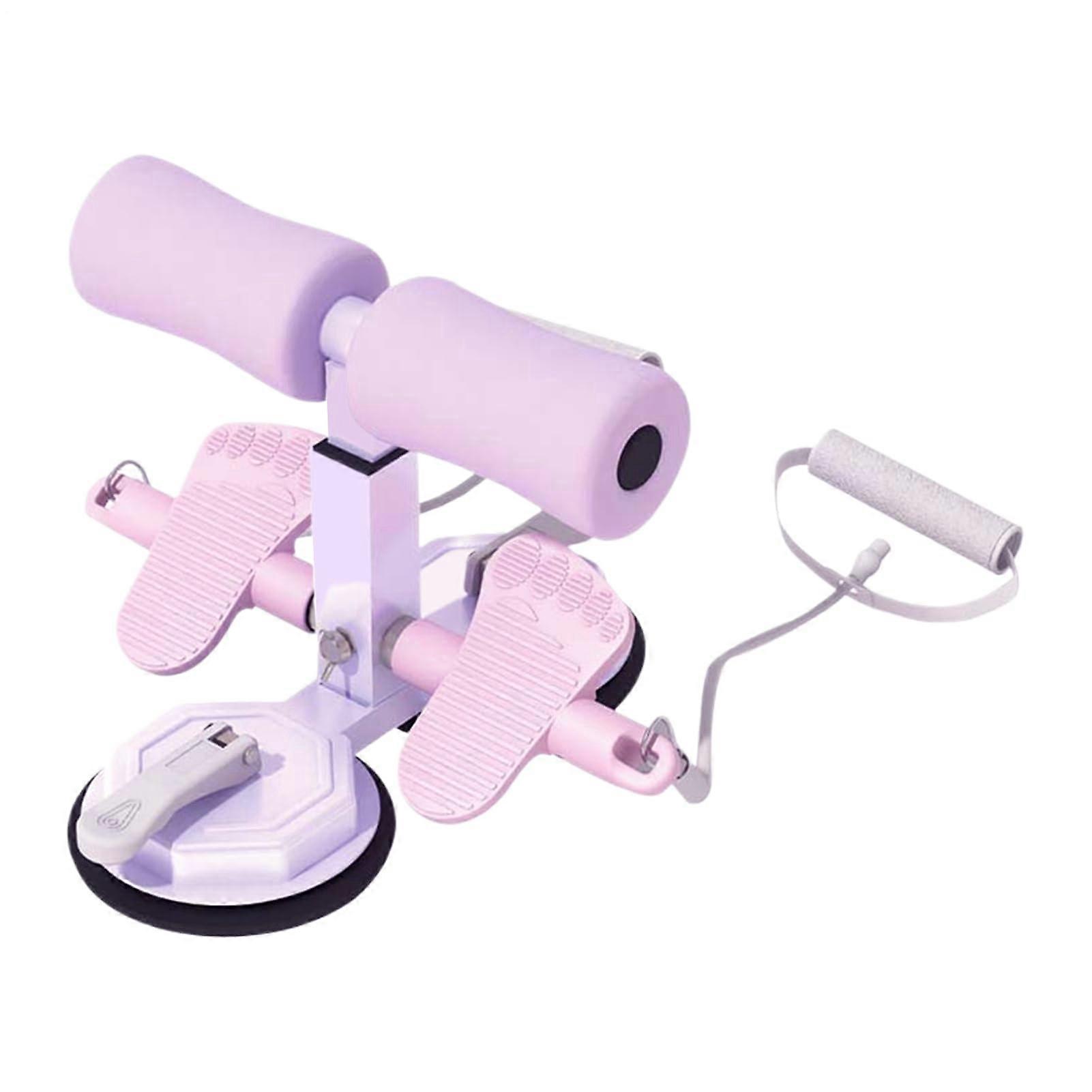 Bar Foot Holder with Suction Cups, Adjustable Height, Portable AB Training Device for Muscle Exercise - Purple