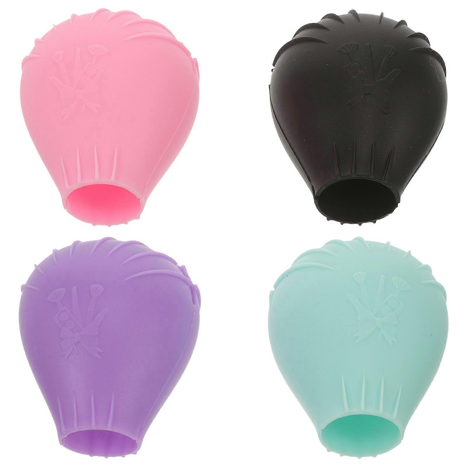 Silicone Makeup Brush Bag Storage Organizer For Daily Use Protection 4Pcs