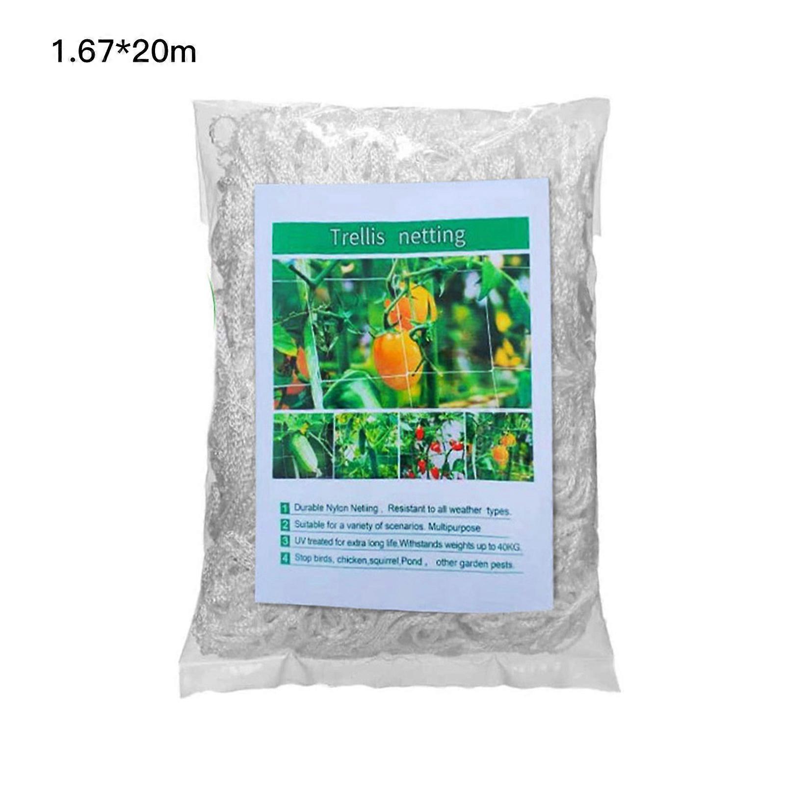Garden Pest Protection Netting, Vegetable Harvest Enhancement Through Climbing Plant Support Mesh, Heavy-Duty Plant Trellis Netting For Safe And