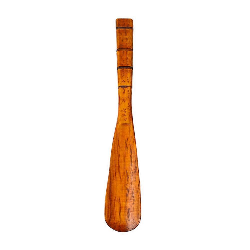 Shoehorn Handheld Shoe Horn for Daily Use Home present for Family Aged Users 32cm x 4cm x 1.2cm Wood Plastic 2Pcs