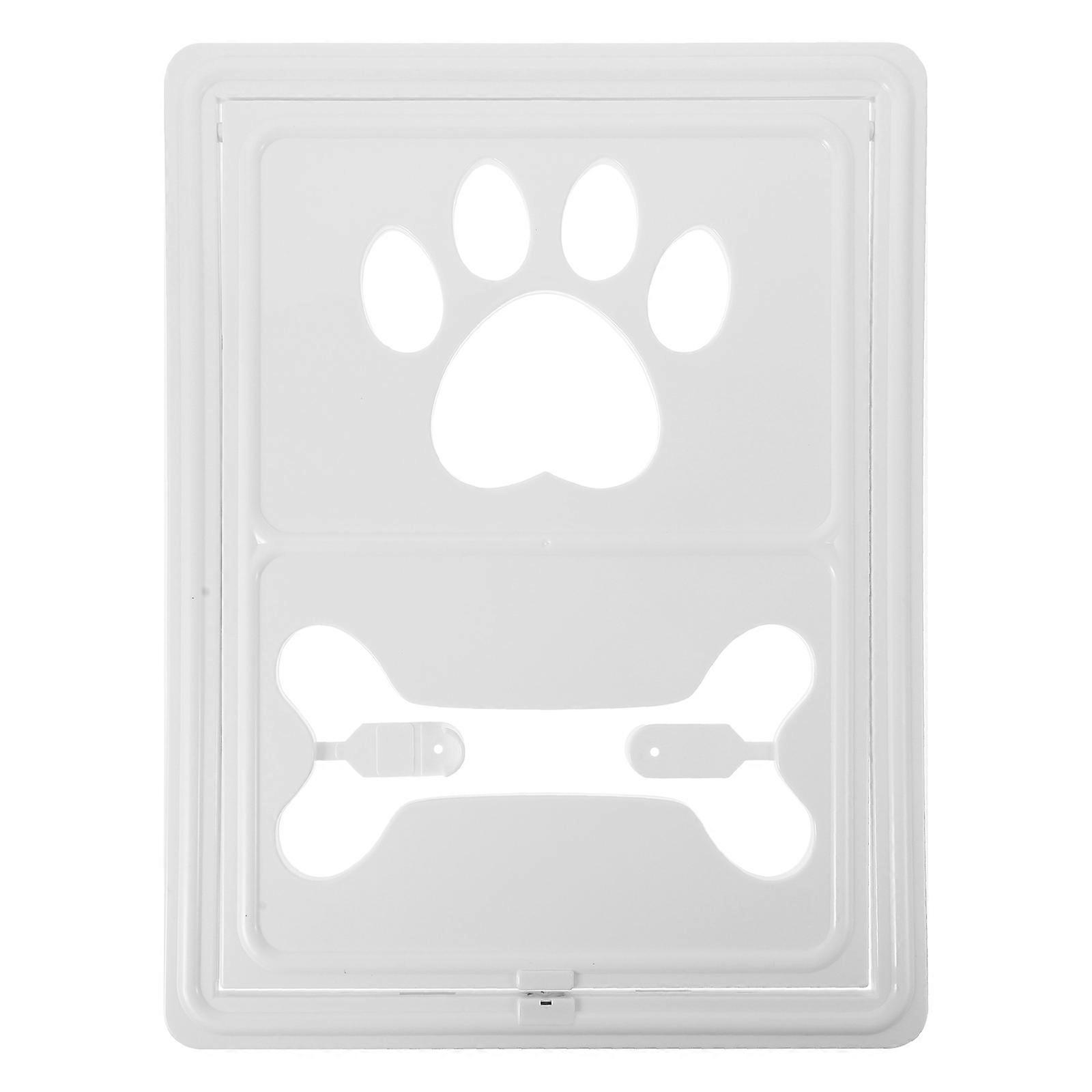 Screen Door Dog Door Rectangular PP Plastic Pet Access for Home Use 1Pack