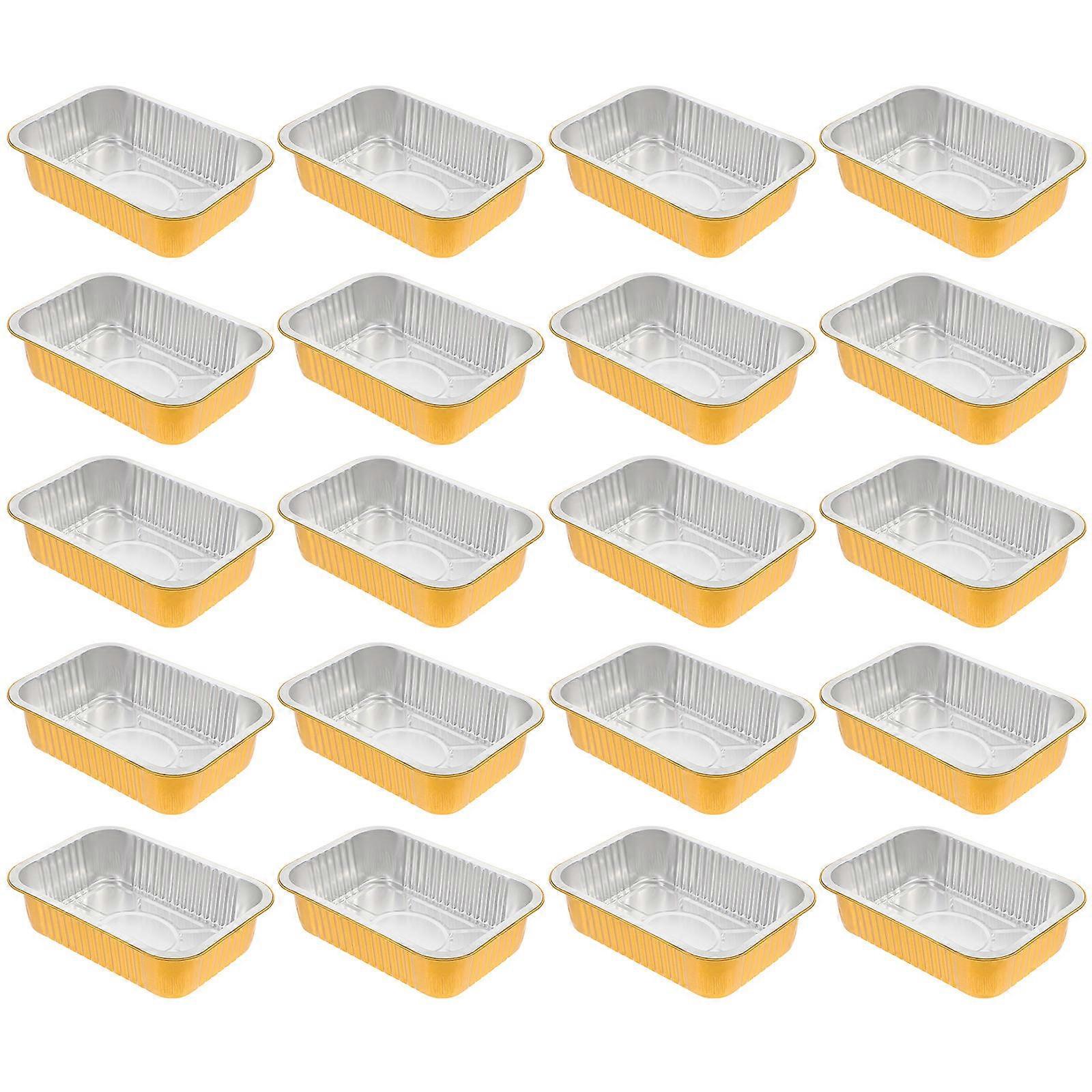 Steam Table Pan 20Pcs Multi Aluminum Versatile Design for Toaster Oven
