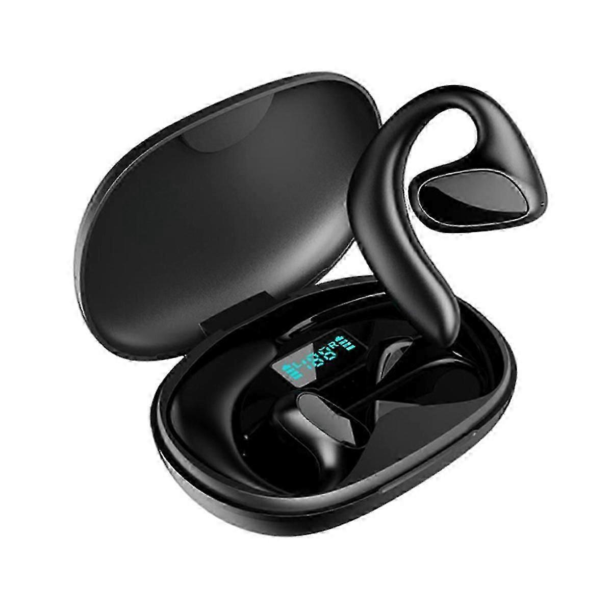 Language Translation Earbuds Two-Way Real-Time Translation Language, Instant Voice Translation Business Learning Black