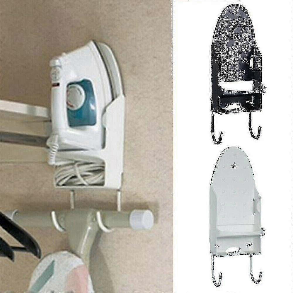 Wall-Mounted Storage Rack Holder for Iron Board - Black Color