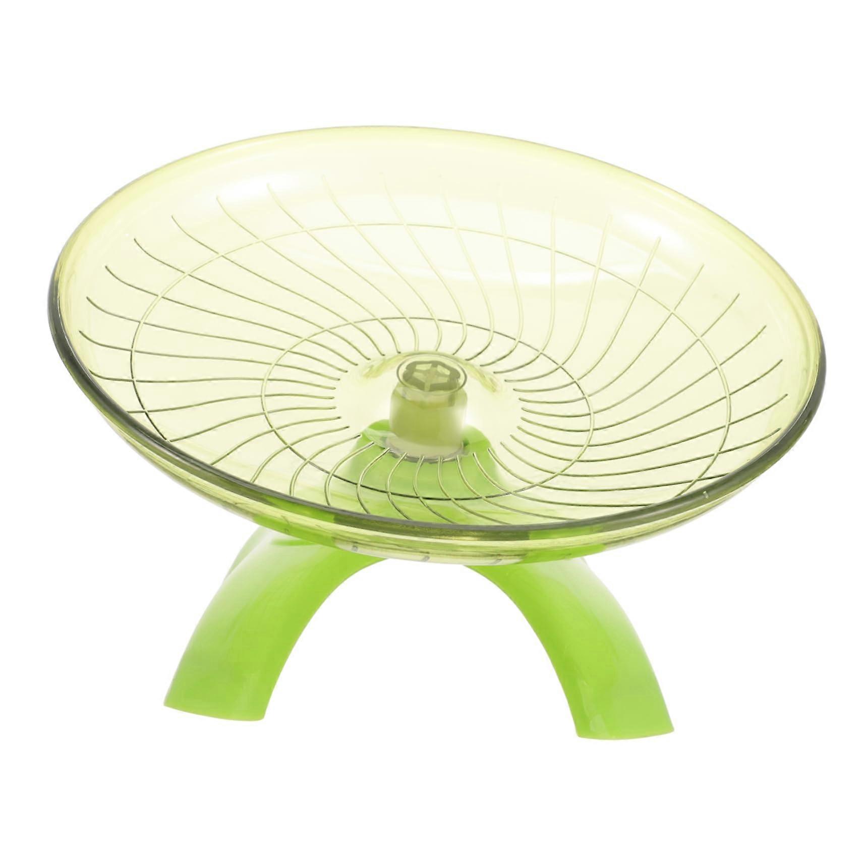 Running Wheel For Hamster, Light Green Plastic, Compatible With Hamster Cages, Quiet, Durable