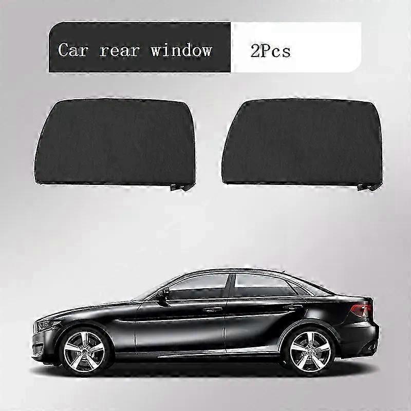 4Pcs Car Window Sunshade Mesh UV Protective Breathable Sun Shade Curtain Prevent Mosquito Auto Rear Side Window Cover